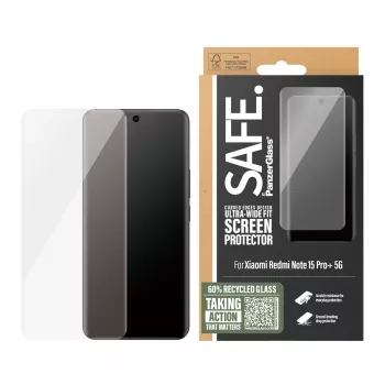 PanzerGlass SAFE. by ® proteção de ecrã Xiaomi Redmi Note 15 Pro+ 5G | Ultra-Wide Fit