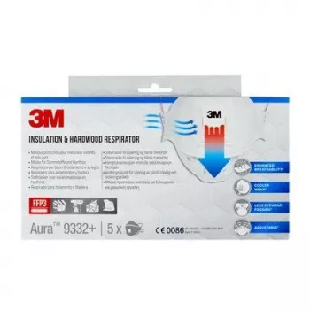3M 9332PRO5 máscara respiratória reutilizável FFP3 semifacial filtrante de partículas