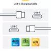 StarTech.com 1 m (3,3 ft) cabo de carregamento USB-C branco pack de 2, cabo USB-C, cabo de carregamento para portátil USB 2.0 Type-C, 60 W 3 A Power Delivery, revestimento TPE, cabo de transferência de dados USB-C, M/M
