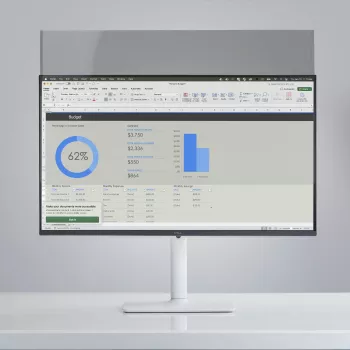 StarTech.com película magnética de proteção de ecrã para monitor de 24 polegadas 16:10, filtro removível, lados antirreflexo/brilhante, película protetora de ecrã com redução de luz azul, TAA