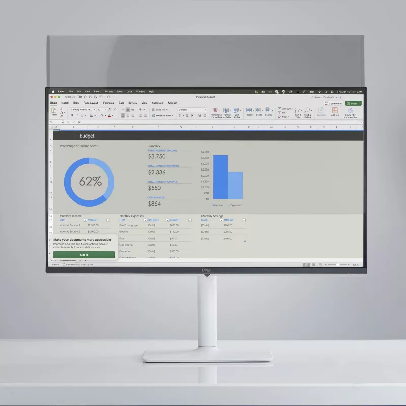 StarTech.com película magnética de proteção de ecrã para monitor de 24 polegadas 16:10, filtro removível, lados antirreflexo/brilhante, película protetora de ecrã com redução de luz azul, TAA