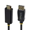 StarTech.com cabo adaptador DisplayPort para HDMI de 2m com conectores com bloqueio, 4K 60Hz, HDR, conversor de vídeo DP para HDMI unidirecional, DP de secretária para monitor HDMI