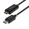 StarTech.com cabo adaptador DisplayPort para HDMI de 2m com conectores com bloqueio, 4K 60Hz, HDR, conversor de vídeo DP para HDMI unidirecional, DP de secretária para monitor HDMI