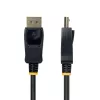 StarTech.com cabo adaptador DisplayPort para HDMI de 2m com conectores com bloqueio, 4K 60Hz, HDR, conversor de vídeo DP para HDMI unidirecional, DP de secretária para monitor HDMI