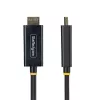 StarTech.com cabo adaptador DisplayPort para HDMI de 2m com conectores com bloqueio, 4K 60Hz, HDR, conversor de vídeo DP para HDMI unidirecional, DP de secretária para monitor HDMI