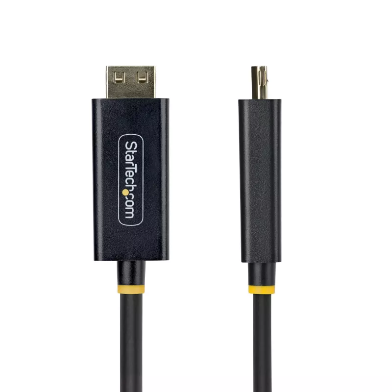 StarTech.com cabo adaptador DisplayPort para HDMI de 2m com conectores com bloqueio, 4K 60Hz, HDR, conversor de vídeo DP para HDMI unidirecional, DP de secretária para monitor HDMI