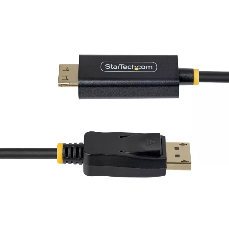 StarTech.com cabo adaptador DisplayPort para HDMI de 2m com conectores com bloqueio, 4K 60Hz, HDR, conversor de vídeo DP para HDMI unidirecional, DP de secretária para monitor HDMI