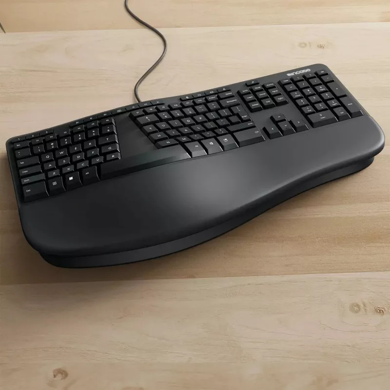Incase Designed by Microsoft teclado ergonómico Office USB QWERTY preto