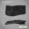 Incase Designed by Microsoft teclado ergonómico Office USB QWERTY preto