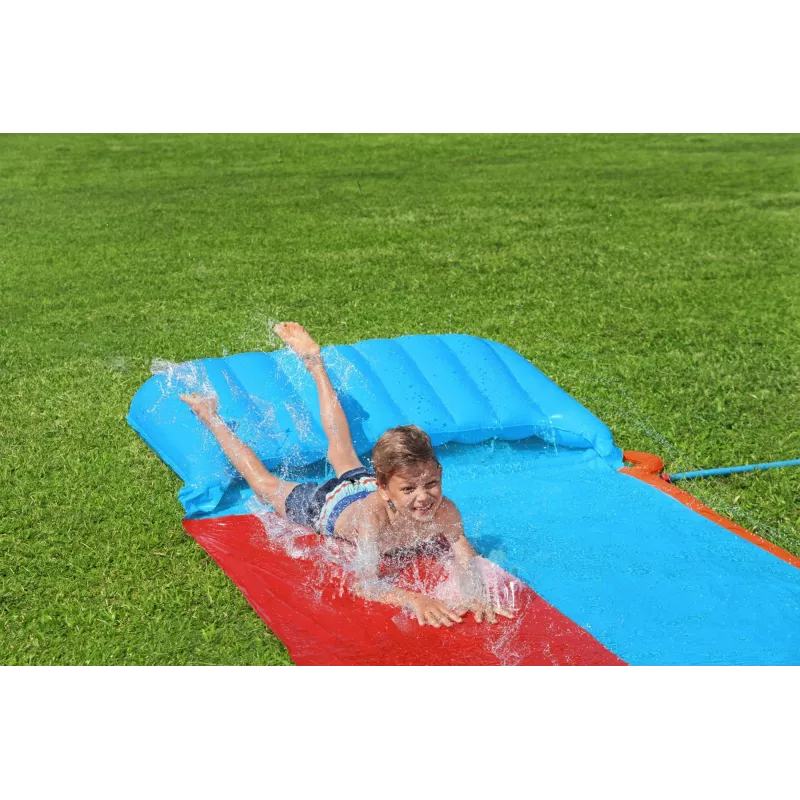Bestway H2OGO! Escorrega de água duplo com rampa Tsunami Splash 4,88 m