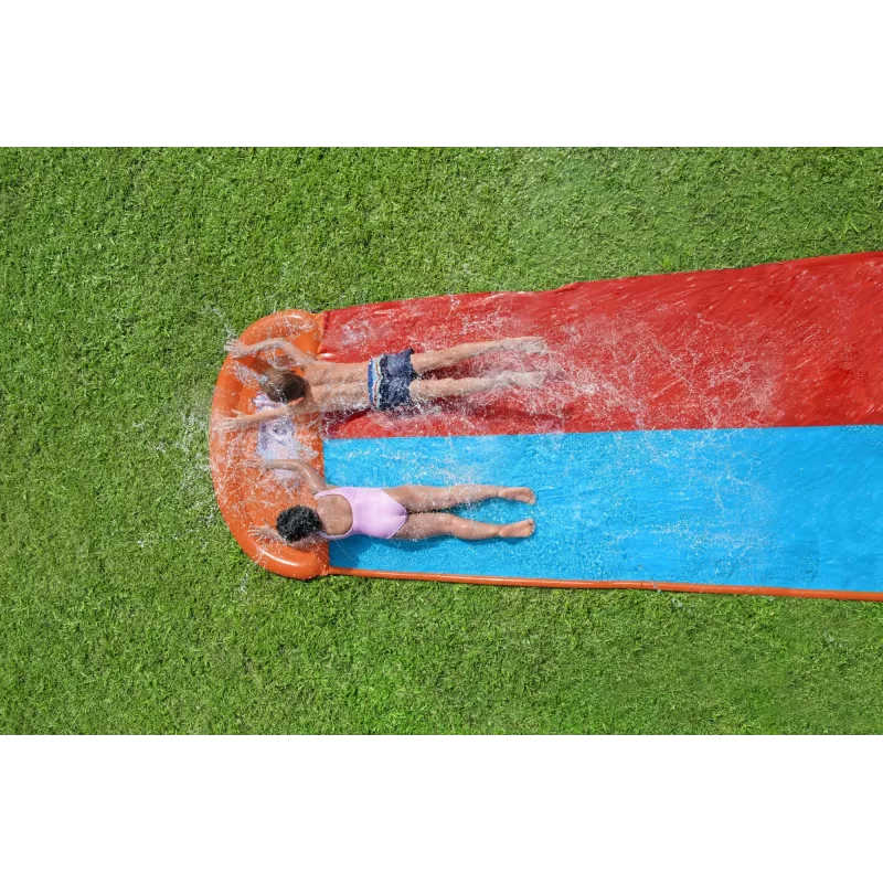 Bestway H2OGO! Escorrega de água duplo com rampa Tsunami Splash 4,88 m
