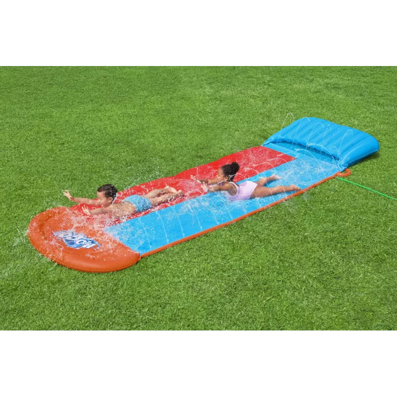 Bestway H2OGO! Escorrega de água duplo com rampa Tsunami Splash 4,88 m