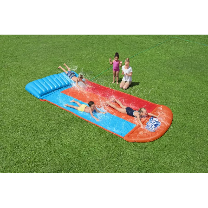 Bestway H2OGO! Escorrega triplo com rampa Tsunami Splash 4,88 m