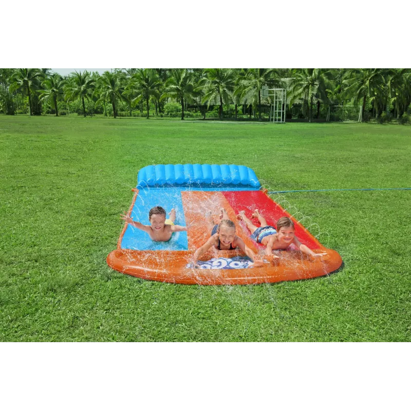 Bestway H2OGO! Escorrega triplo com rampa Tsunami Splash 4,88 m