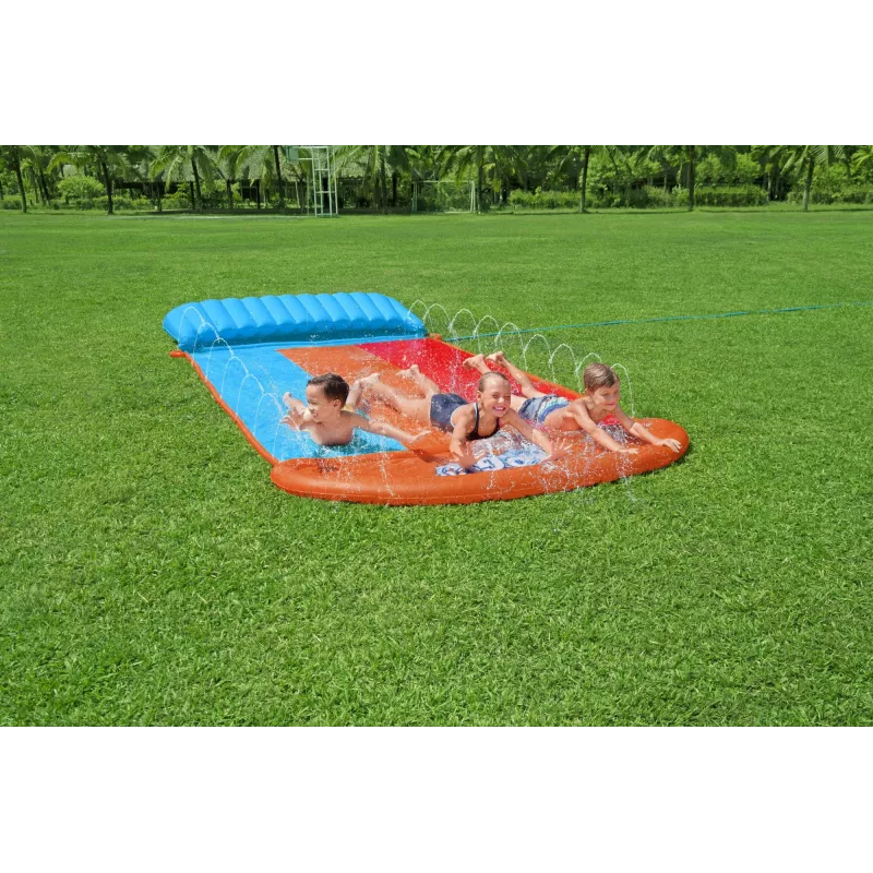 Bestway H2OGO! Escorrega triplo com rampa Tsunami Splash 4,88 m