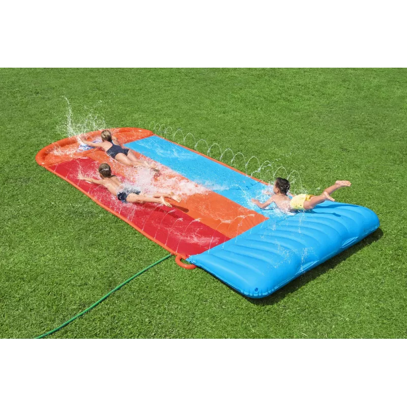 Bestway H2OGO! Escorrega triplo com rampa Tsunami Splash 4,88 m
