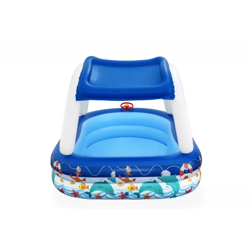 Bestway Sea Captain Piscina familiar insuflável com toldo UV Careful