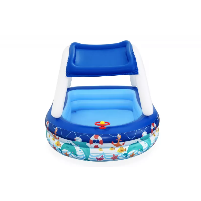 Bestway Sea Captain Piscina familiar insuflável com toldo UV Careful