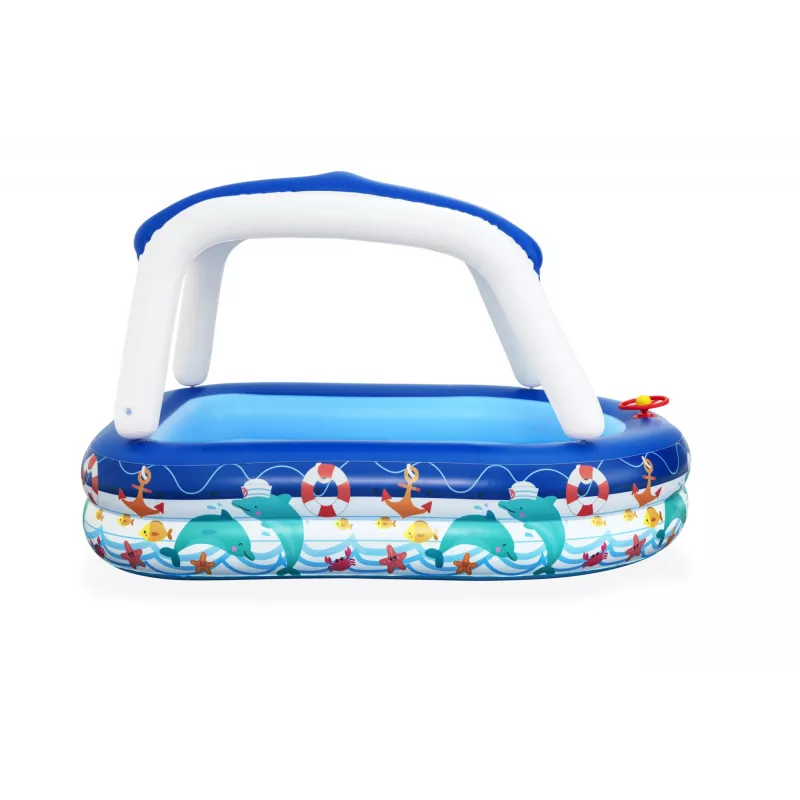 Bestway Sea Captain Piscina familiar insuflável com toldo UV Careful