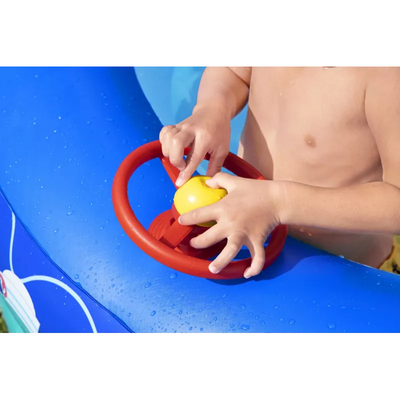 Bestway Sea Captain Piscina familiar insuflável com toldo UV Careful