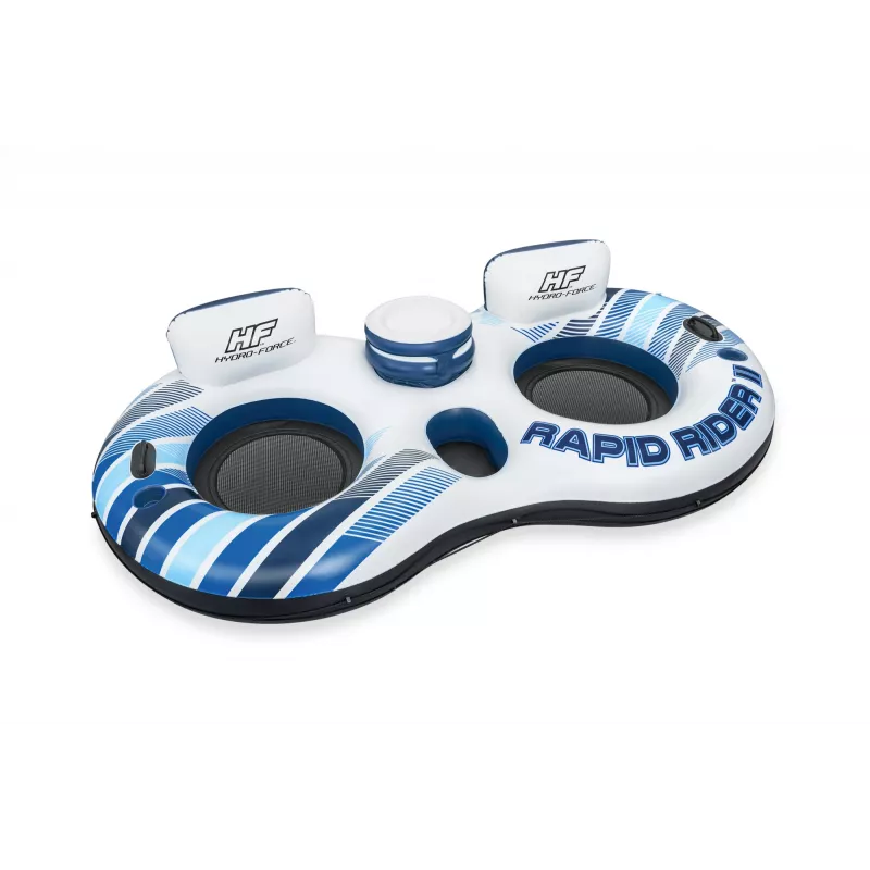 Bestway Hydro-Force Rapid Rider II Flutuador duplo para rio, Multicolor, Flutuador, Padrão, Rapaz/Rapariga, 180 kg, 2 pessoas