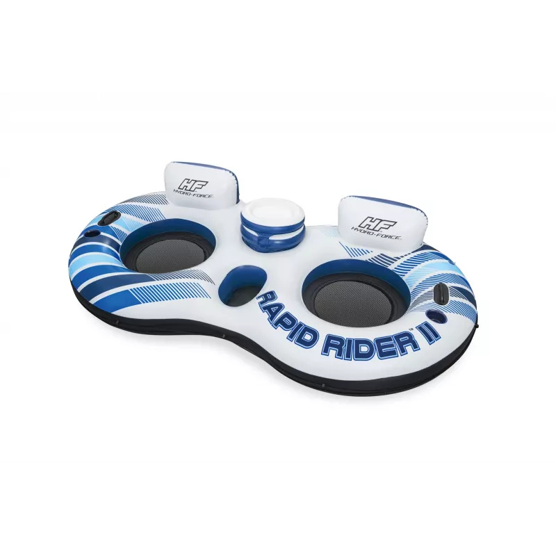Bestway Hydro-Force Rapid Rider II Flutuador duplo para rio, Multicolor, Flutuador, Padrão, Rapaz/Rapariga, 180 kg, 2 pessoas
