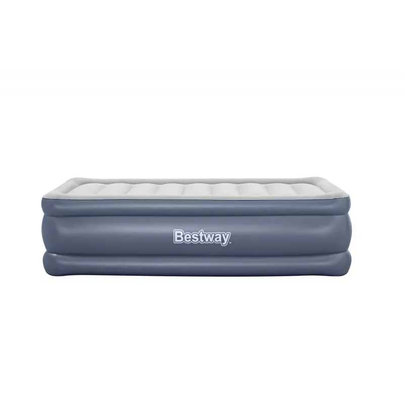 Bestway Tritech Colchão de ar Twin com bomba AC integrada e revestimento antimicrobiano 1,91 m x 97 cm x 51 cm