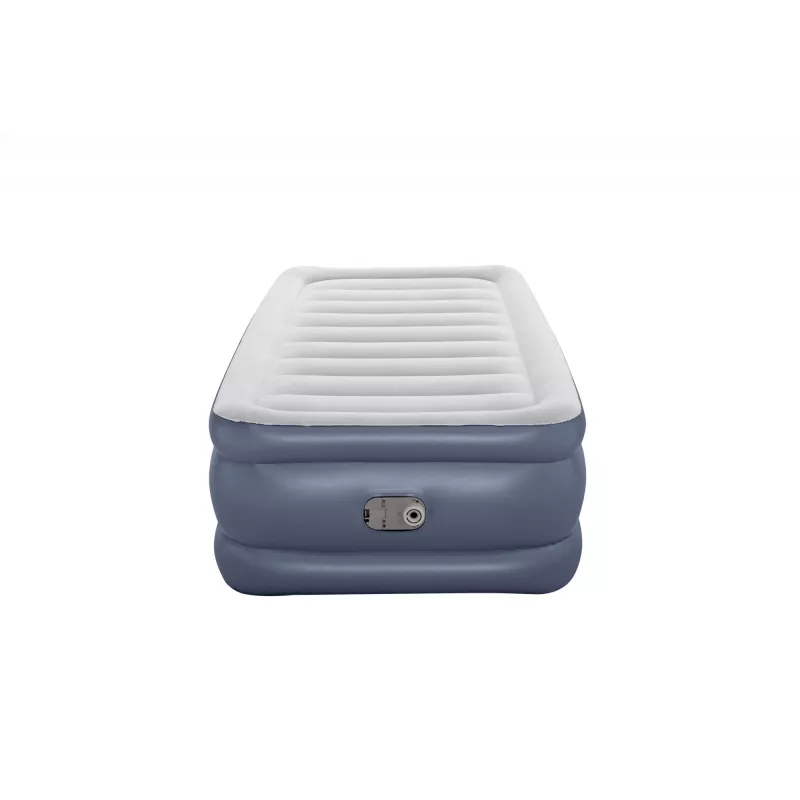 Bestway Tritech Colchão de ar Twin com bomba AC integrada e revestimento antimicrobiano 1,91 m x 97 cm x 51 cm