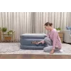 Bestway Tritech Colchão de ar Twin com bomba AC integrada e revestimento antimicrobiano 1,91 m x 97 cm x 51 cm
