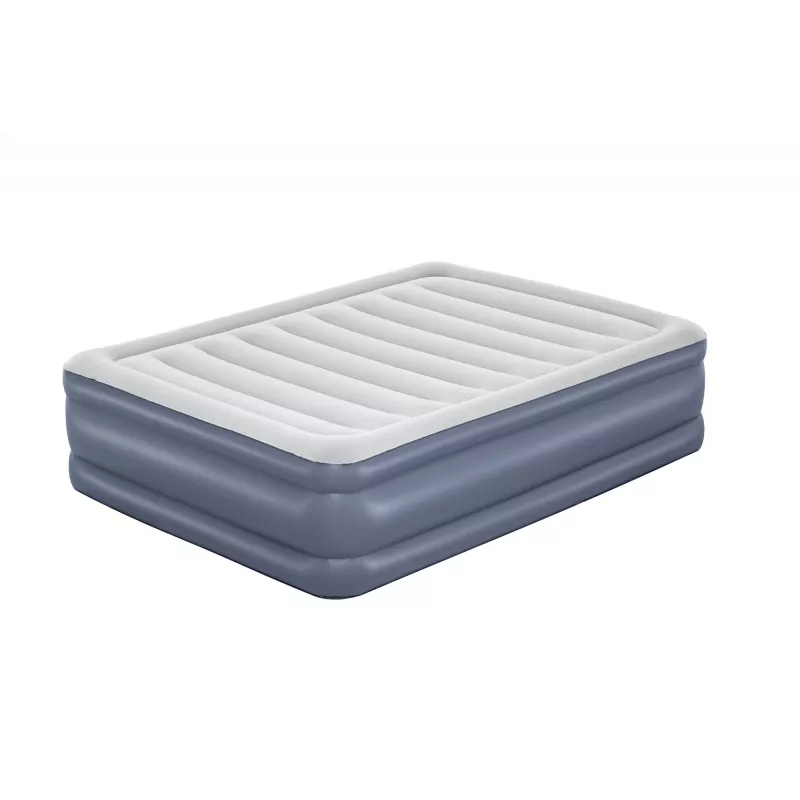 Bestway Tritech Colchão de ar Queen com bomba AC integrada e revestimento antimicrobiano 2,03 m x 1,52 m x 51 cm