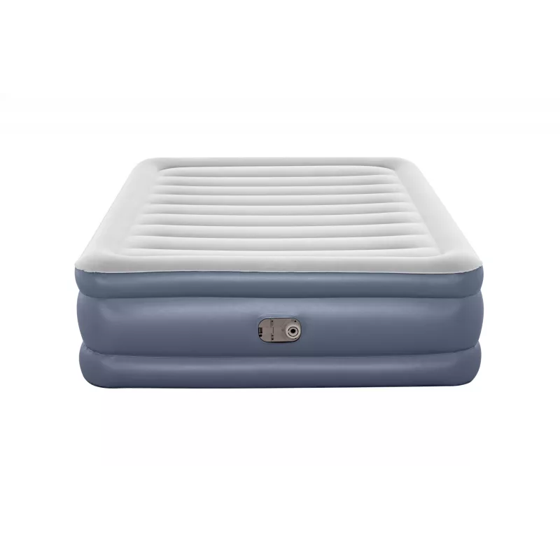 Bestway Tritech Colchão de ar Queen com bomba AC integrada e revestimento antimicrobiano 2,03 m x 1,52 m x 51 cm