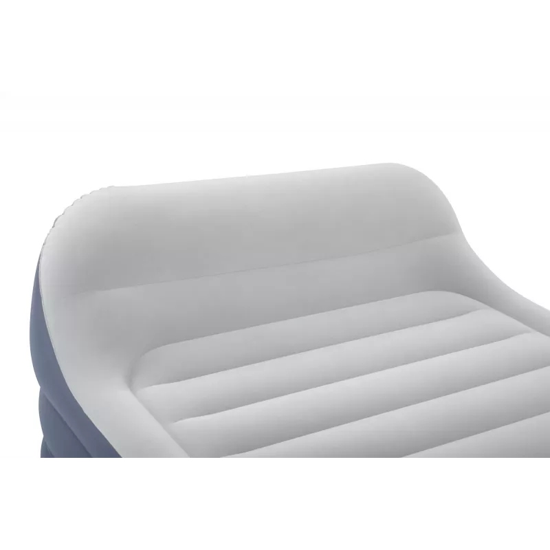 Bestway Tritech SleekFlow Colchão de ar com encosto Queen com bomba AC integrada e revestimento antimicrobiano 2,26 m x 1,52 m x 84 cm