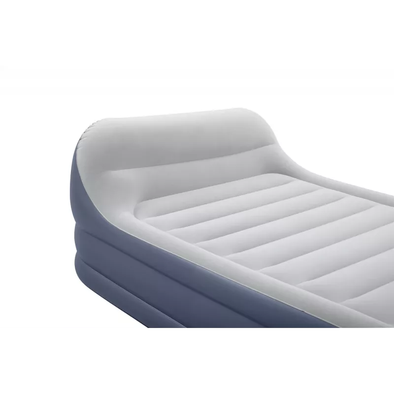 Bestway Tritech SleekFlow Colchão de ar com encosto Queen com bomba AC integrada e revestimento antimicrobiano 2,26 m x 1,52 m x 84 cm