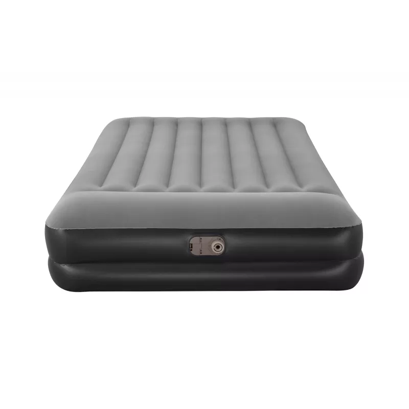 Bestway Tritech Colchão de ar Queen com bomba AC integrada e revestimento antimicrobiano 2,03 m x 1,52 m x 46 cm
