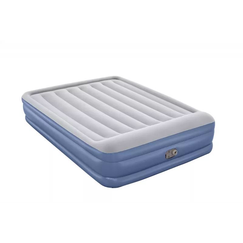 Bestway Tritech Cama de ar Queen com bomba AC integrada e revestimento antimicrobiano 2,03 m x 1,52 m x 46 cm