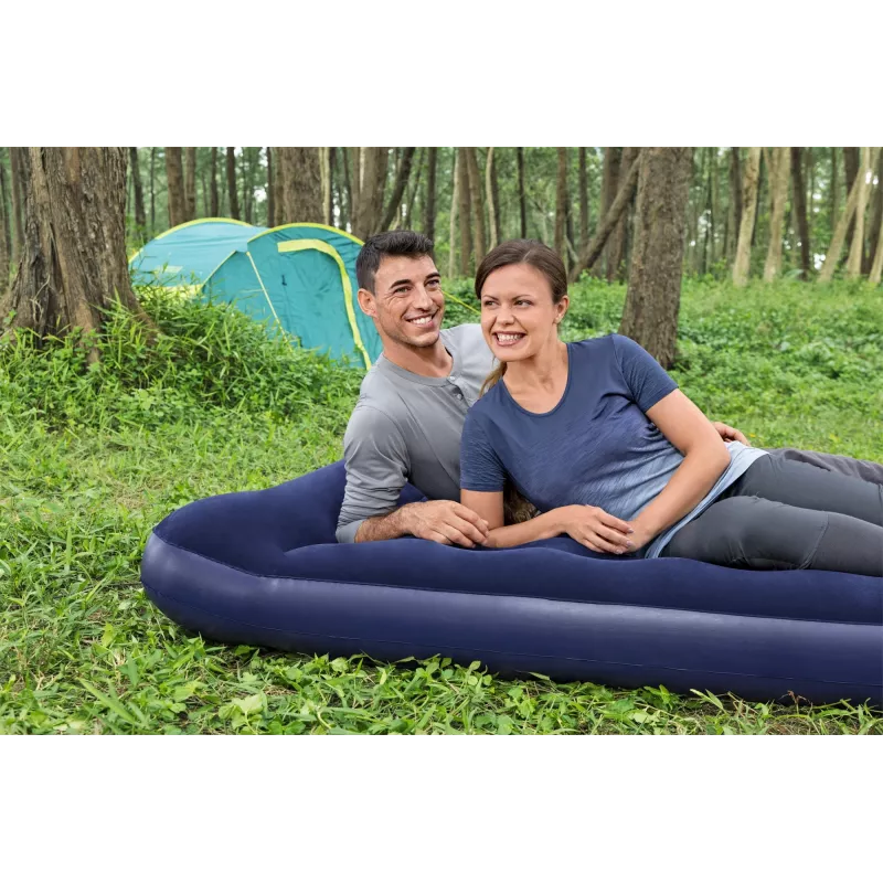 Bestway Colchão de ar Full com bomba de pé incorporada 1,91 m x 1,37 m x 28 cm