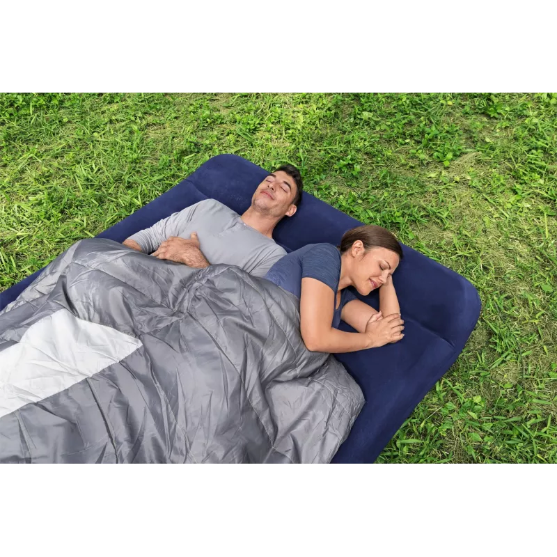 Bestway Colchão de ar Full com bomba de pé incorporada 1,91 m x 1,37 m x 28 cm