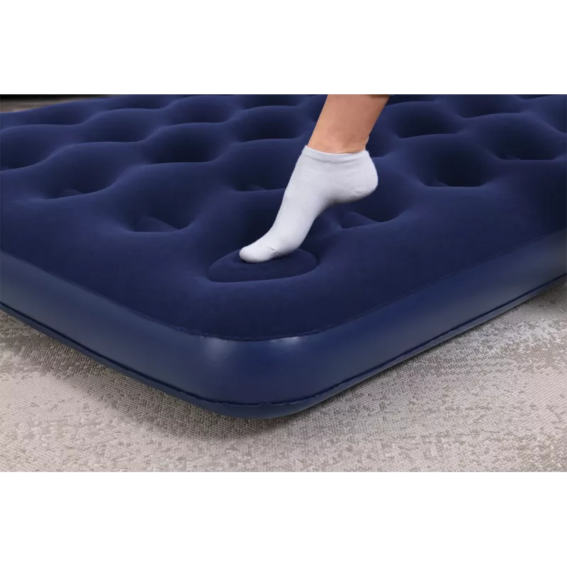 Bestway Colchão de ar Full com bomba de pé incorporada 1,91 m x 1,37 m x 28 cm