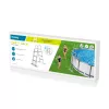 Bestway Flip & Lock Escada para piscina elevada 1,07 m, Escada, Cinzento, Metal, 150 kg, 3 degraus, 107 cm