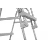 Bestway Flip & Lock Escada para piscina elevada 1,07 m, Escada, Cinzento, Metal, 150 kg, 3 degraus, 107 cm