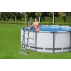 Bestway Flip & Lock Escada para piscina elevada 1,32 m, Escada, Cinzento, Metal, Plástico, 150 kg, 4 degraus, EN16582