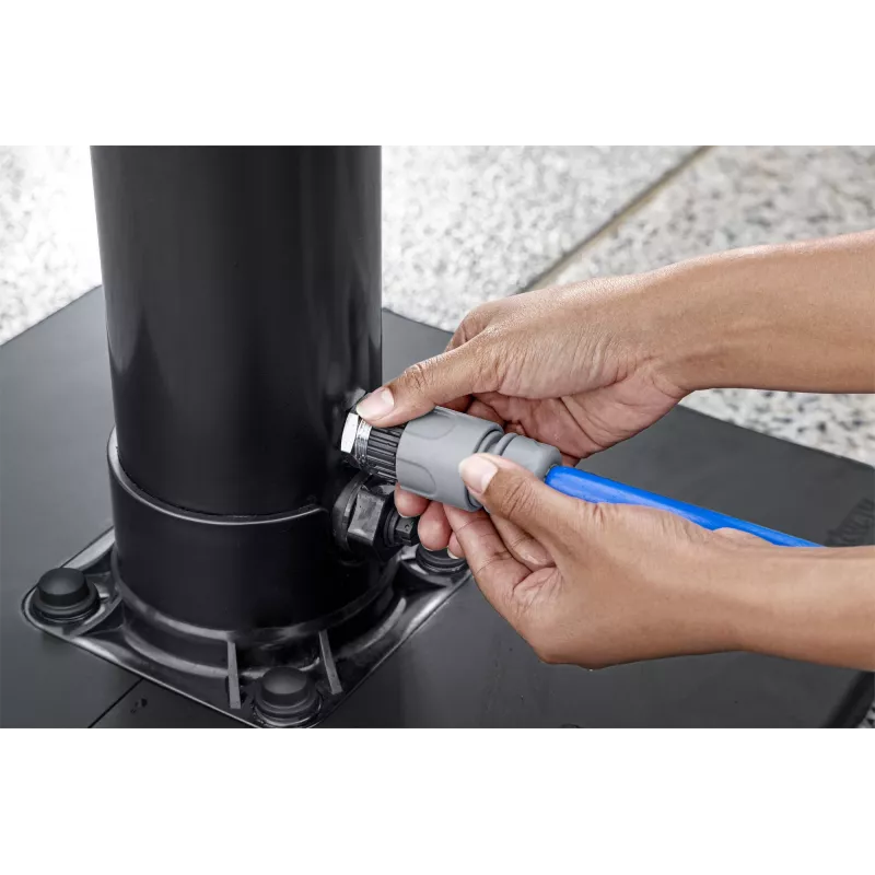 Bestway SolarFlow Duche exterior 8 L, autónomo, Preto, Aço inoxidável, 8 L, EN1112, 500 mm, 500 mm