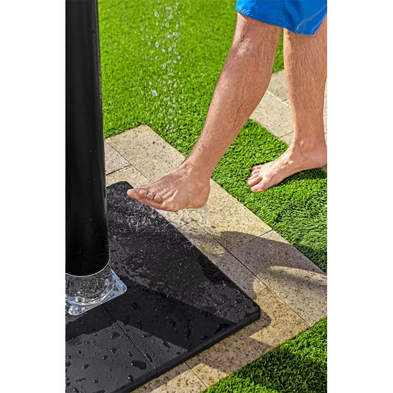 Bestway SolarFlow Duche exterior 8 L, autónomo, Preto, Aço inoxidável, 8 L, EN1112, 500 mm, 500 mm
