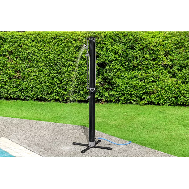 Bestway SolarFlow Duche exterior 20 L, autónomo, Preto, Metal, PVC, 20 L, EN1112, 620 mm