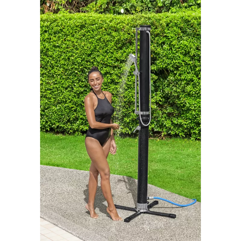 Bestway SolarFlow Duche exterior 20 L, autónomo, Preto, Metal, PVC, 20 L, EN1112, 620 mm
