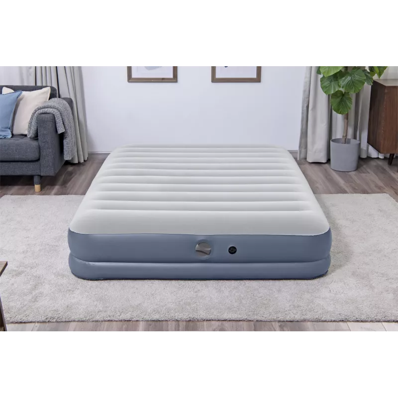 Bestway Tritech Colchão de ar Queen com bomba recarregável 2,03 m x 1,52 m x 36 cm