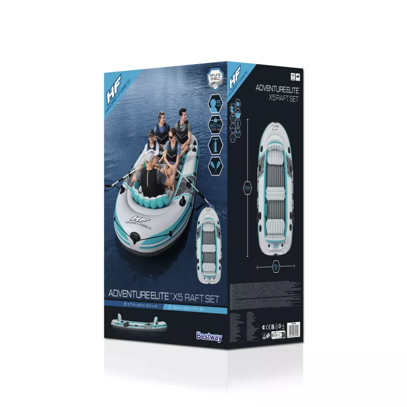 Bestway Hydro-Force Adventure Elite X5 Conjunto de raft insuflável 3,64 m