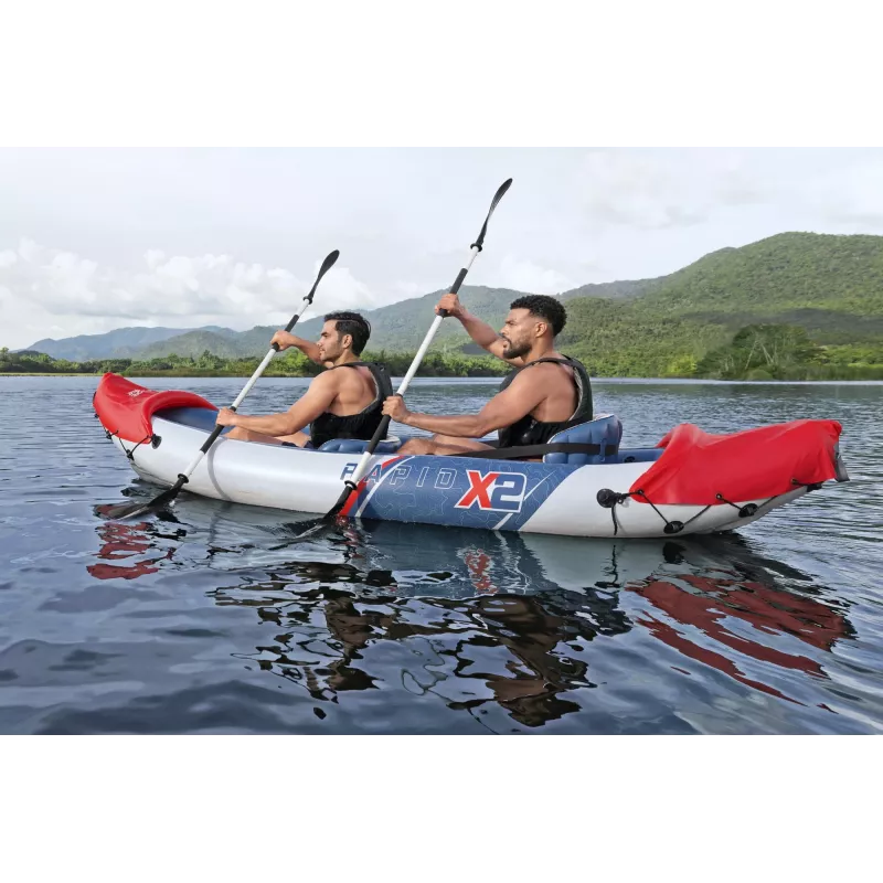 Bestway Hydro Force Rapid X2 Conjunto de caiaque insuflável para 2 pessoas 3,21 m
