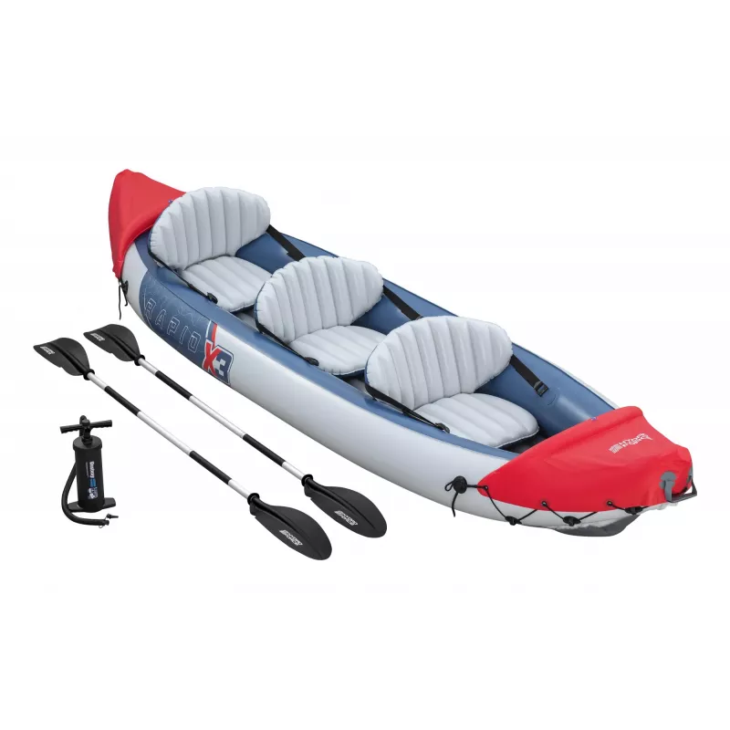 Bestway Hydro Force Rapid X3 Conjunto de caiaque insuflável para 3 pessoas 3,81 m