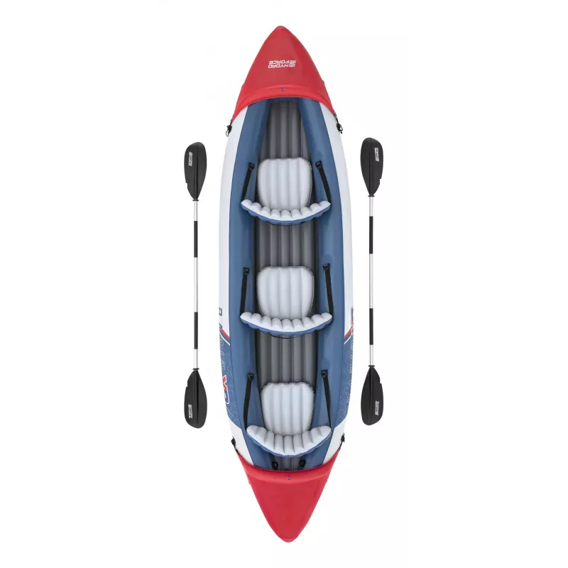 Bestway Hydro Force Rapid X3 Conjunto de caiaque insuflável para 3 pessoas 3,81 m